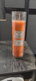 Orange altar candle