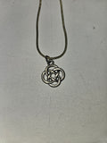 Silver Celtic knot necklace
