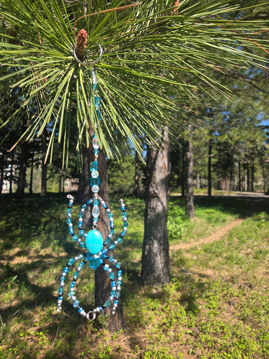 Turquoise Howlite sun catcher