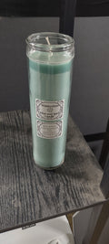 Aqua altar candle