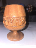 Hand carved wood Chalice