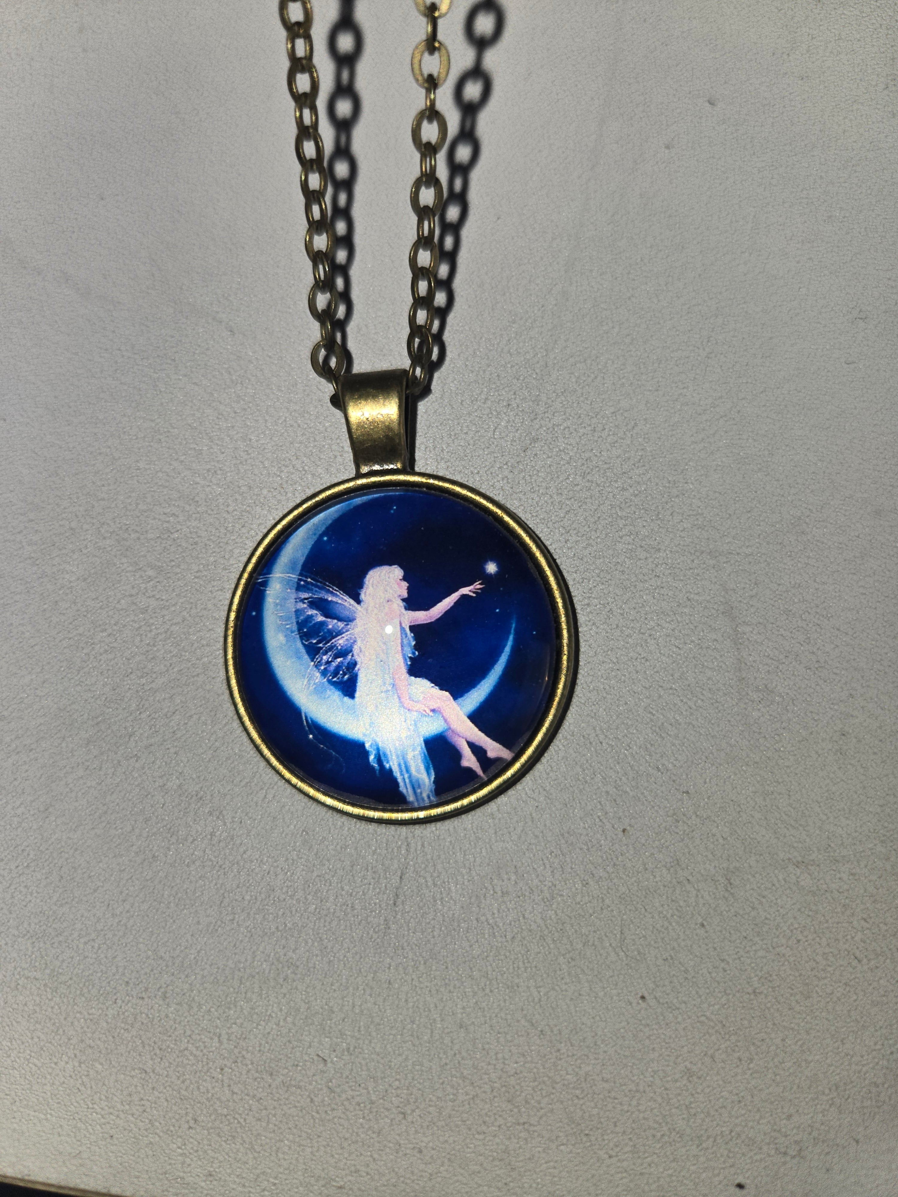 Goddess moon necklace