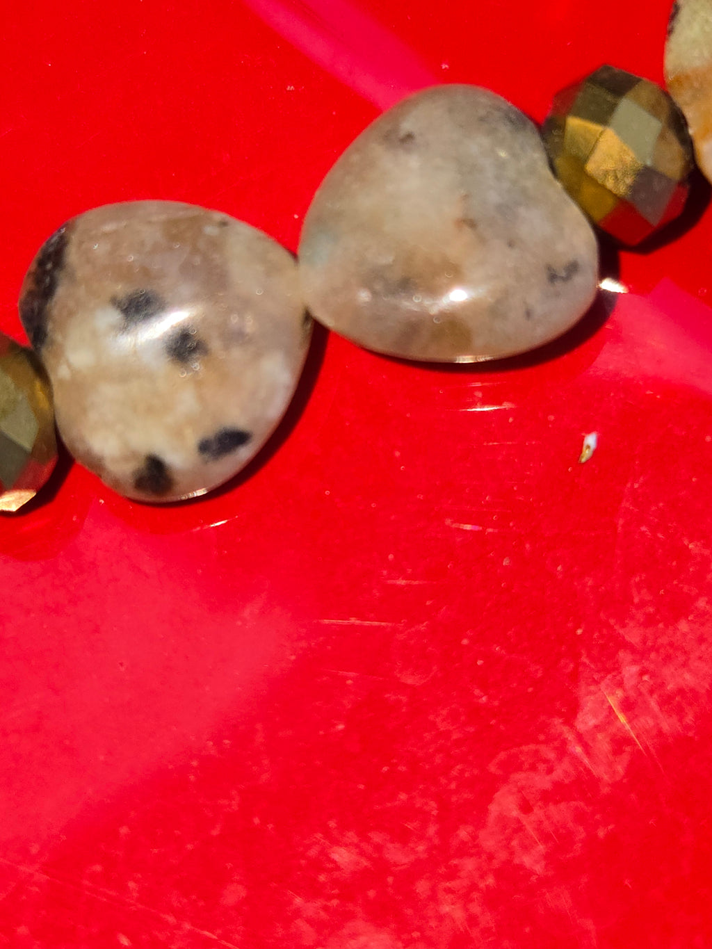 Fossil and semi-precious Stone necklace