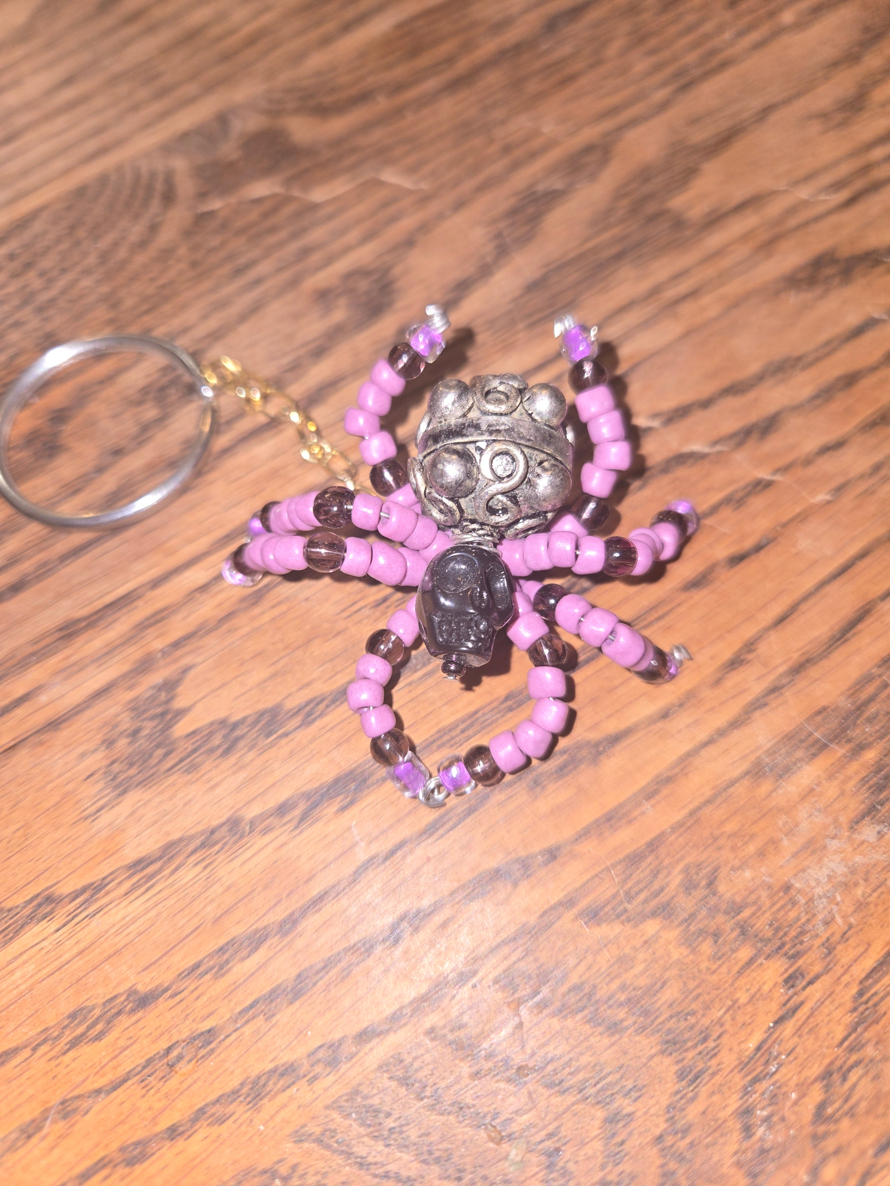 Lavender beaded spider