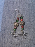 Silver roses and dragonflies