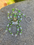 Green and clear spider sun catcher